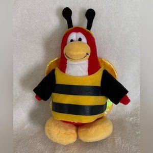 Disney Club Penguin  wearing Bee outfit 8”Plush Stuffed toy Animal